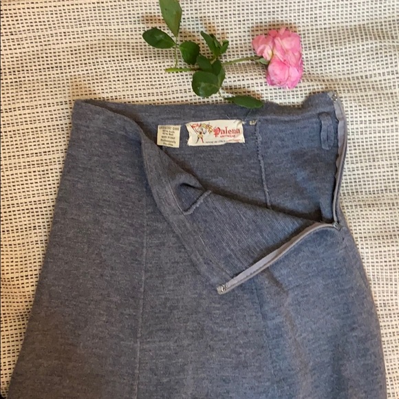 Cozy Vintage 70’s 80’s Midi Sweater Skirt - Picture 2 of 7